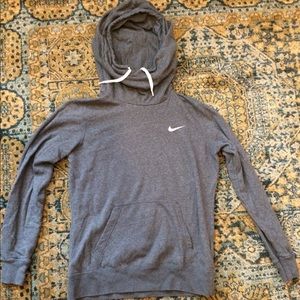 Women's Nike Funnel Neck Hoodie Sz M, Gray